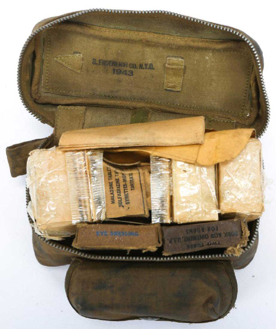 Us Army First Aid Kit 8 WWII US ARMY AIR FORCE FIRST AID KIT WITH CONTENTS