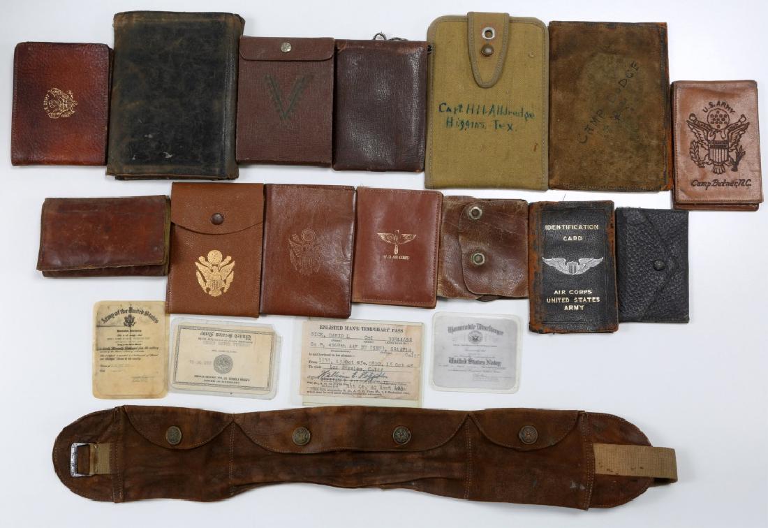 WWII US ARMED FORCES WALLET AND ID CARD MIXED LOT: WWII US ARMED FORCES WALLET AND ID CARD MIXED LOT