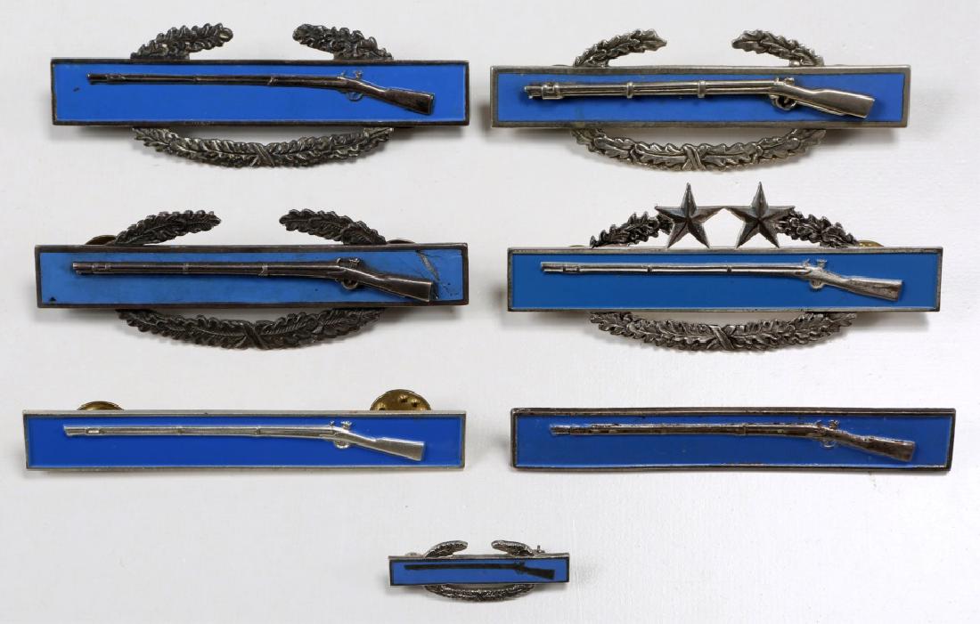 WWII KOREA WAR US ARMY CIB BADGE LOT OF 7: WWII KOREA WAR US ARMY CIB BADGE LOT OF 7