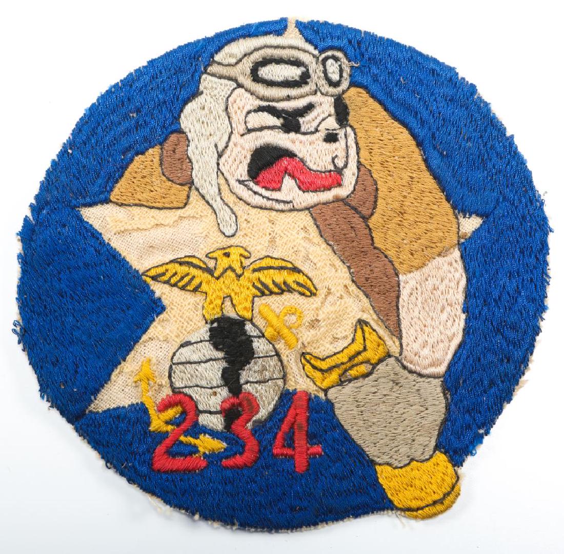 WWII USMC VMSB 234 SCOUT BOMBER SQUADRON PATCH: WWII USMC VMSB 234 SCOUT BOMBER SQUADRON PATCH Size: 5.5"