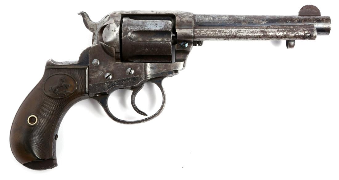 1903 COLT LIGHTNING D.A. .38 REVOLVER: 1903 COLT LIGHTNING D.A. .38 REVOLVER Colt Lightning .38 double action revolver, manufactured in 1903. Model: Lightning Caliber / Gauge: .38 Barrel Length: 4.5" Serial Number: 144204