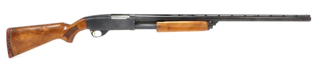 SAVAGE FOREMOST MODEL 6870H SHOTGUN BY JC PENNEY: SAVAGE FOREMOST MODEL 6870H SHOTGUN BY JC PENNEY Dog and bird scene engraved in receiver. Model: 6870H Caliber / Gauge: 12 GA Barrel Length: 27.25" Serial Number: A200317