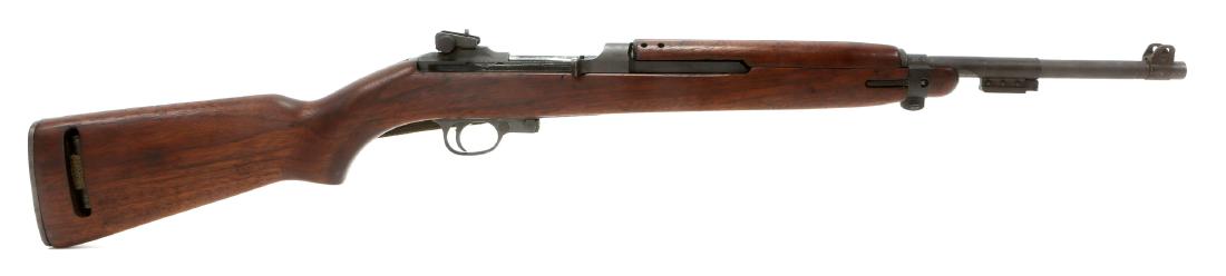 1944 US WINCHESTER M1 CARBINE: 1944 US WINCHESTER M1 CARBINE Original sling. Ordnance cartouche on right side of buttstock. Model: M1 Carbine Caliber / Gauge: .30 Barrel Length: 18" Serial Number: 6495803