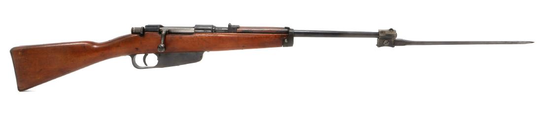 WWII ITALIAN GARDONNE MODEL 1938 CARCANO CARBINE: WWII ITALIAN GARDONNE MODEL 1938 CARCANO CARBINE Gardonne 940-XIX stamped on top of receiver. No magazine. Model: 1938 Caliber / Gauge: 6.5mm Barrel Length: 18" Serial Number: QZ777