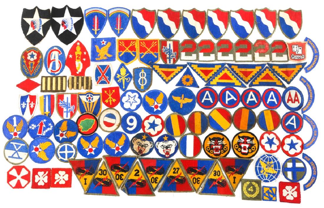 WWII - KOREAN WAR US PATCH MIXED LOT OF 96: WWII - KOREAN WAR US PATCH MIXED LOT OF 96 WWII - Korean War patch lot of 96.
