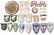 WWII-VIETNAM WAR US ARMY AIRBORNE PATCH LOT - 6