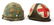 VIETNAM WAR US ARMY MEDIC HELMET & FIELD GEAR LOT - 7