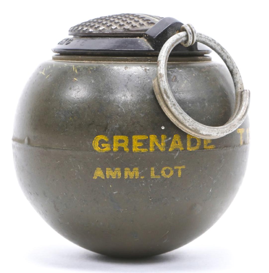 WWII OSS T13 BEANO HAND GRENADE: WWII OSS T13 BEANO HAND GRENADE Inert WWII OSS Experimental T23 " Beano " grenade, made by Easterman Kodak Co.