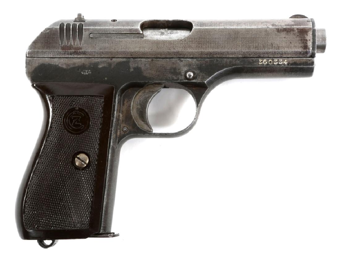 WWII BRNO FNH VZ 27 PISTOL - GERMAN OCCUPATION: WWII BRNO FNH VZ 27 PISTOL - GERMAN OCCUPATION Waffenamt marked. Matching serial numbers. Model: VZ 27 Caliber / Gauge: .32 Barrel Length: 4" Serial Number: 360344