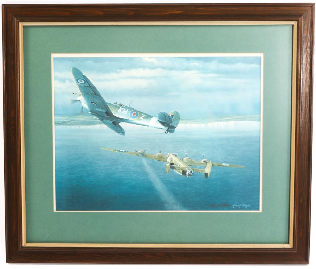 W. PHILLIPS SIGNED PRINT WELCOME HOME YANK: W. PHILLIPS SIGNED PRINT WELCOME HOME YANK "Welcome Home Yank" signed and number print by William Phillips. Size: 36"x31"