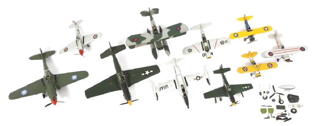 WWII US AAF PLASTIC MODEL AIRPLANE LOT OF 10: WWII US AAF PLASTIC MODEL AIRPLANE LOT OF 10 Size: 1:72 - 1:48