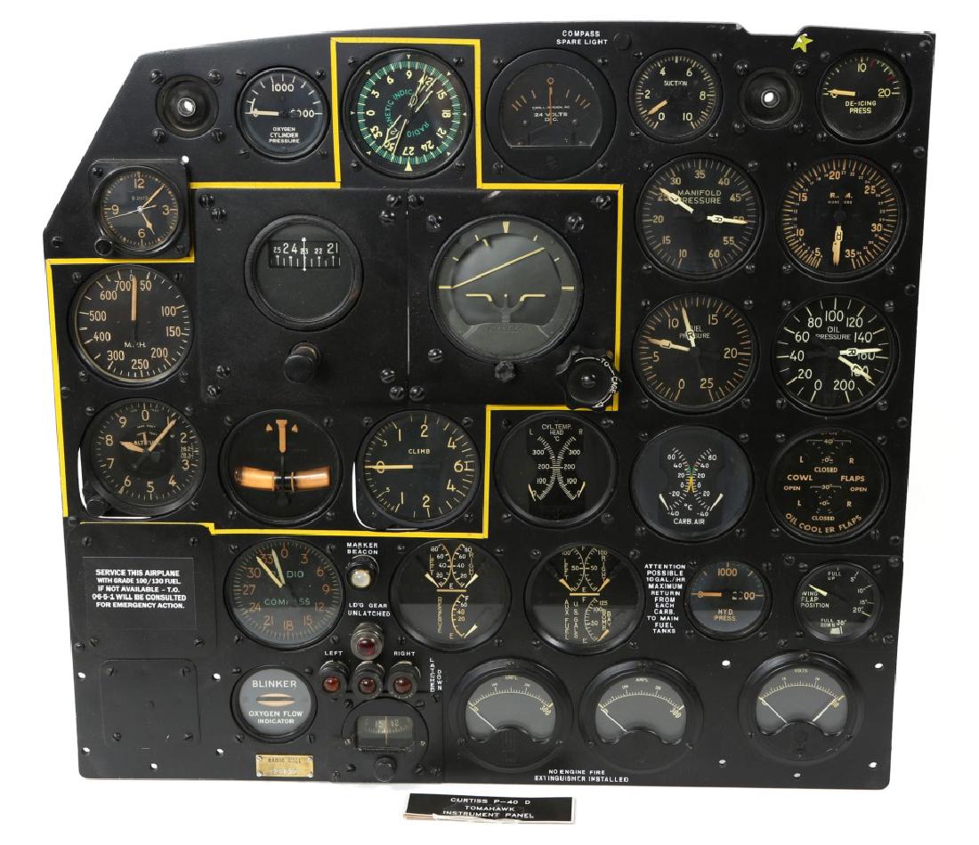 WWII US DOUGLAS A-26 AIRCRAFT INSTRUMENT PANEL: WWII US DOUGLAS A-26 AIRCRAFT INSTRUMENT PANEL Display model instrument panel designed and built by Rees with various indicators for Douglas A-26 Invader.