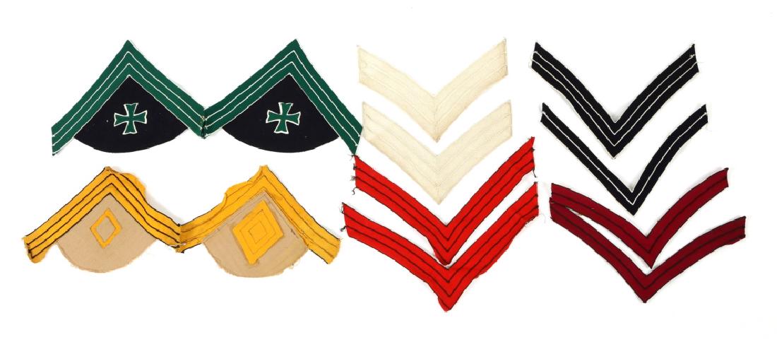 INDIAN WARS US ARMY NCO CHEVRON MIXED LOT: INDIAN WARS US ARMY NCO CHEVRON MIXED LOT Indian Wars, US Army NCO dress chevron, mixed lot of Hospital Corps, Artillery, Cavalry and more...