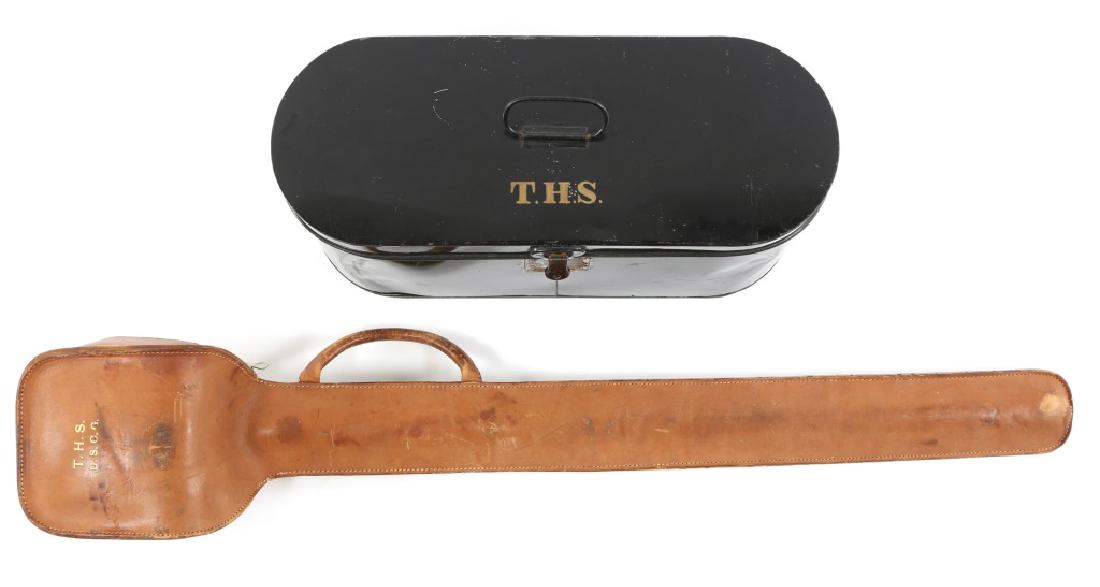 US NAVY OFFICERS BICORN HAT & NAMED USCG SWORD: US COAST GUARD OFFICERS BICORN HAT & SWORD - NAMED Named to Thomas H. Stubbs, US Coast Guard/US Navy. Bicorn hat, dress belt, sword belt/hanger, epaulettes, and model 1852 presentation sword. Portepee