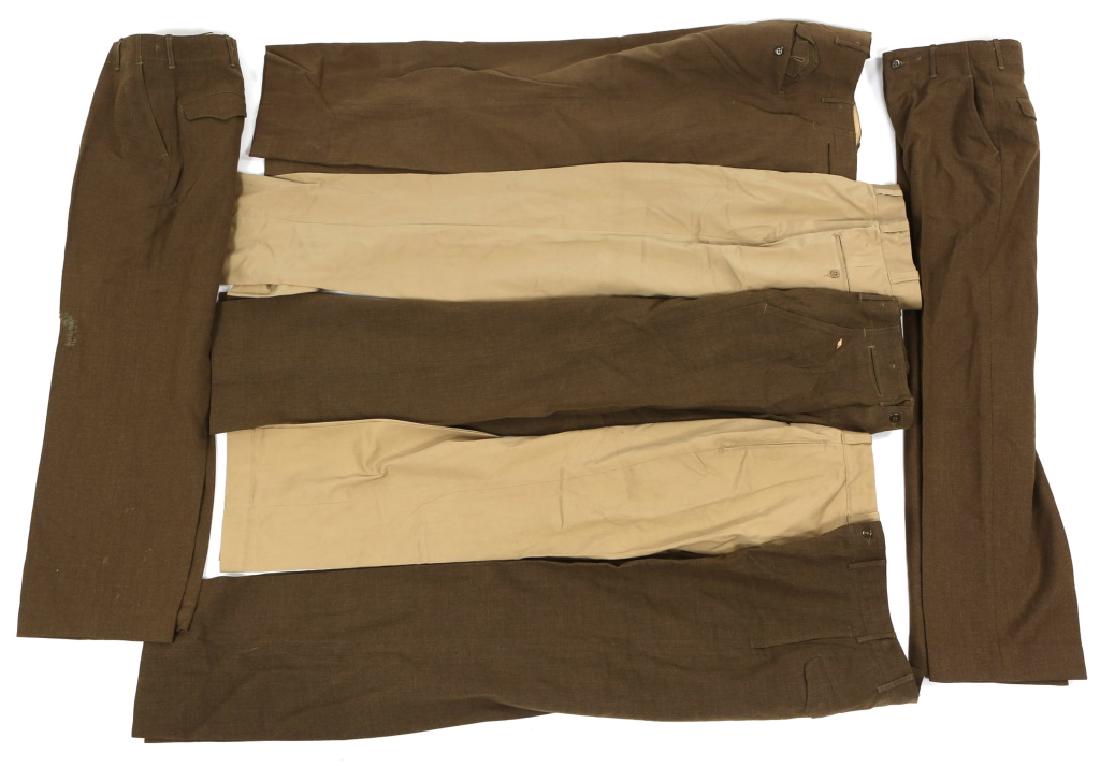 KOREAN WAR US ARMY ENLISTED PANT LOT: KOREAN WAR US ARMY ENLISTED PANT LOT Size: S-L