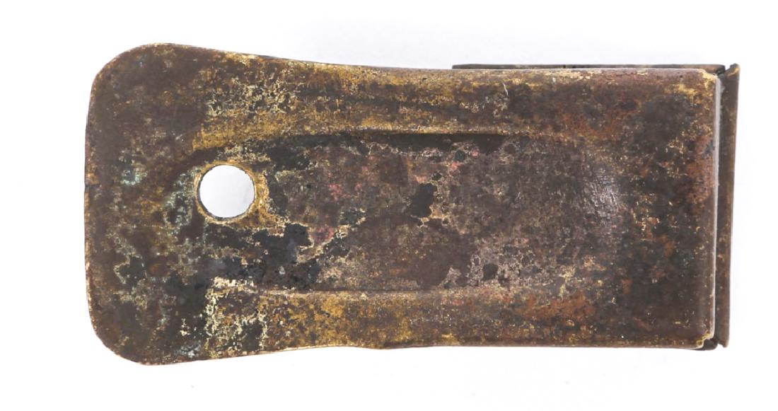 WWII US ARMY PARATROOPER CRICKET NORMANDY DUG: WWII US ARMY PARATROOPER CRICKET NORMANDY DUG WWII US Army Paratrooper brass "Cricket" ground dug in Normandy near Colville-sur Mer. Shows every characteristic of known originals and includes the know