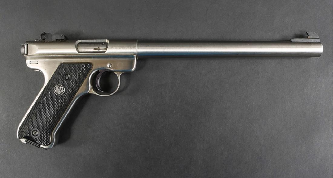 RUGER MODEL MARK II TARGET .22 CALIBER PISTOL: RUGER MODEL MARK II TARGET .22 CALIBER PISTOL One magazine. Model: Mark II Target Caliber / Gauge: .22 LR Barrel Length: 10" Serial Number: 221-68549