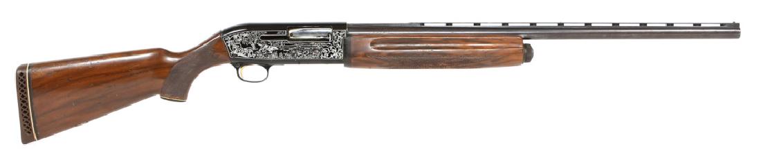 ITHACA MODEL 900 AUTOMATIC 12 GAUGE SHOTGUN: ITHACA MODEL 900 AUTOMATIC 12 GAUGE SHOTGUN Pump action. 2.75" chamber. Improved choke. Model: 900 Caliber / Gauge: 12 GA Barrel Length: 26" Serial Number: S7320362