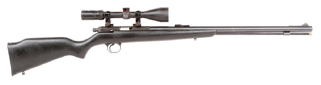 MML BLACK KNIGHT .50 CAL PERCUSSION RIFLE: MML BLACK KNIGHT .50 CAL PERCUSSION RIFLE Simmons scope. Model: Black Knight Caliber / Gauge: .50 Barrel Length: 24" Serial Number: 32058