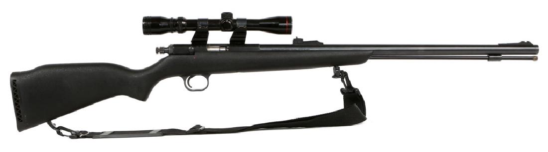 MML BLACK KNIGHT .50 CAL PERCUSSION RIFLE: MML BLACK KNIGHT .50 CAL PERCUSSION RIFLE Simmons scope. Model: Black Knight Caliber / Gauge: .50 Barrel Length: 24" Serial Number: 111734