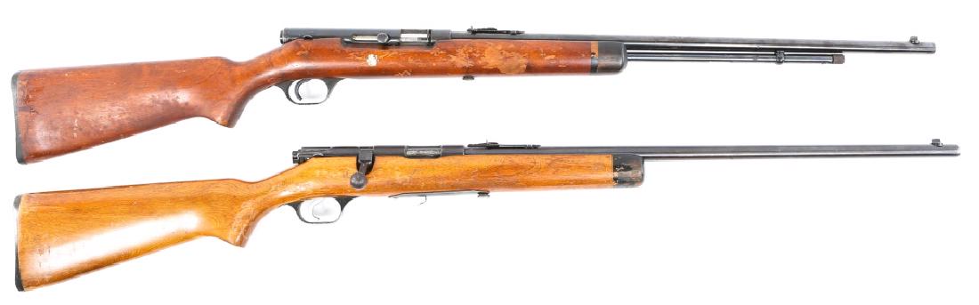 STEVENS .22 CALIBER RIFLE LOT OF 2: STEVENS .22 CALIBER RIFLE LOT OF 2 Stevens Model 84C NSN. Stevens Model 87A NSN. Model: Mixed Caliber / Gauge: .22 Barrel Length: 24"