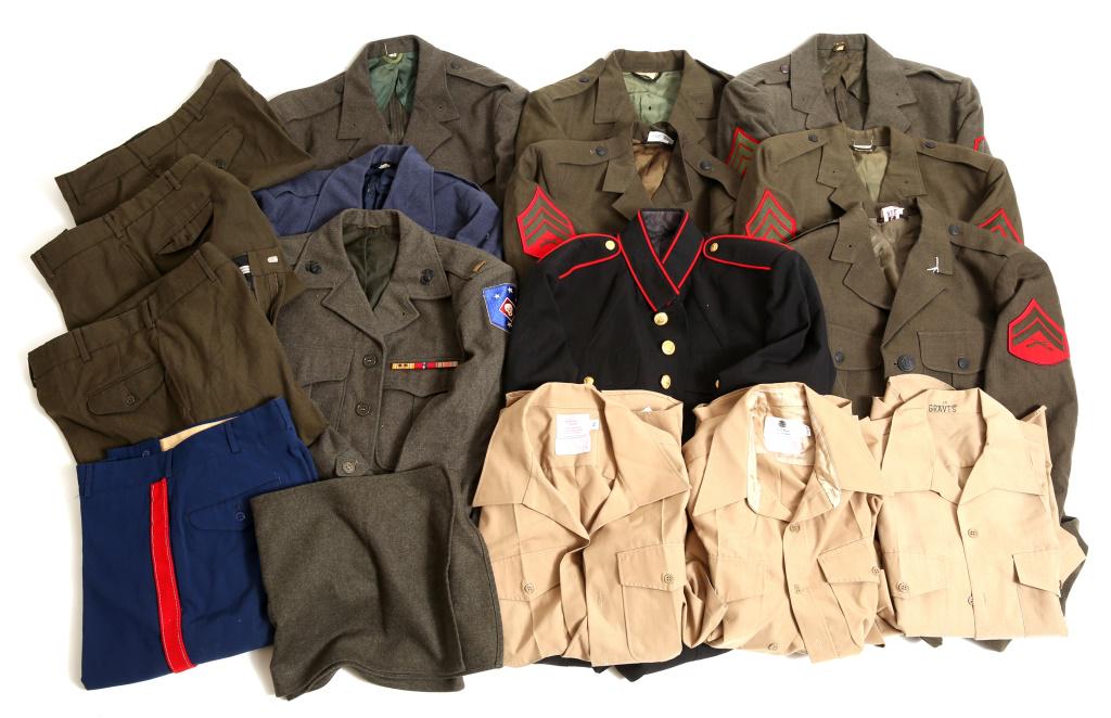 KOREAN & VIETNAM WAR US MARINES DRESS UNIFORM LOT: KOREAN & VIETNAM WAR US MARINES DRESS UNIFORM LOT