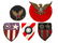 WWII US AAF CBI LEATHER BLOOD CHIT & PATCH LOT - 6