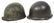 WWII US ARMY M1 COMBAT HELMET LOT OF 2 - 8