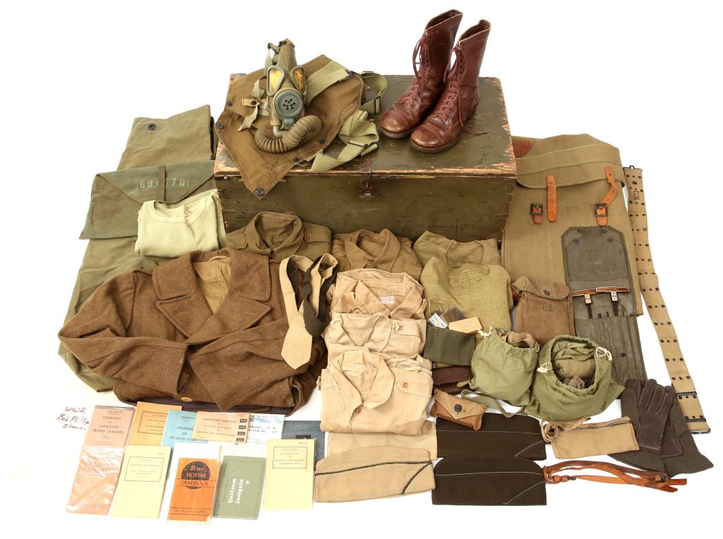 WWII US ARMY ARCHIVE OF CAPTAIN ROBERT E. PHILLIPS: WWII US ARMY ARCHIVE OF CAPTAIN ROBERT E. PHILLIPS WWII archive of Captain Robert E. Phillips, 36th Infantry Division. He was in charge of a heavy weapons platoon in Germany during the war. Lot includ
