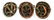 US ARMY M1 COMBAT HELMET WITH LINER LOT OF 3 - 3