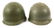 KOREA - VIETNAM WAR US ARMY M1 COMBAT HELMET LOT 4 - 2