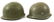 KOREA - VIETNAM WAR US ARMY M1 COMBAT HELMET LOT 4 - 3