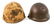 KOREA - VIETNAM WAR US ARMY M1 COMBAT HELMET LOT 4 - 7