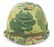 KOREA - VIETNAM US ARMY M1 COMBAT HELMET LOT - 2