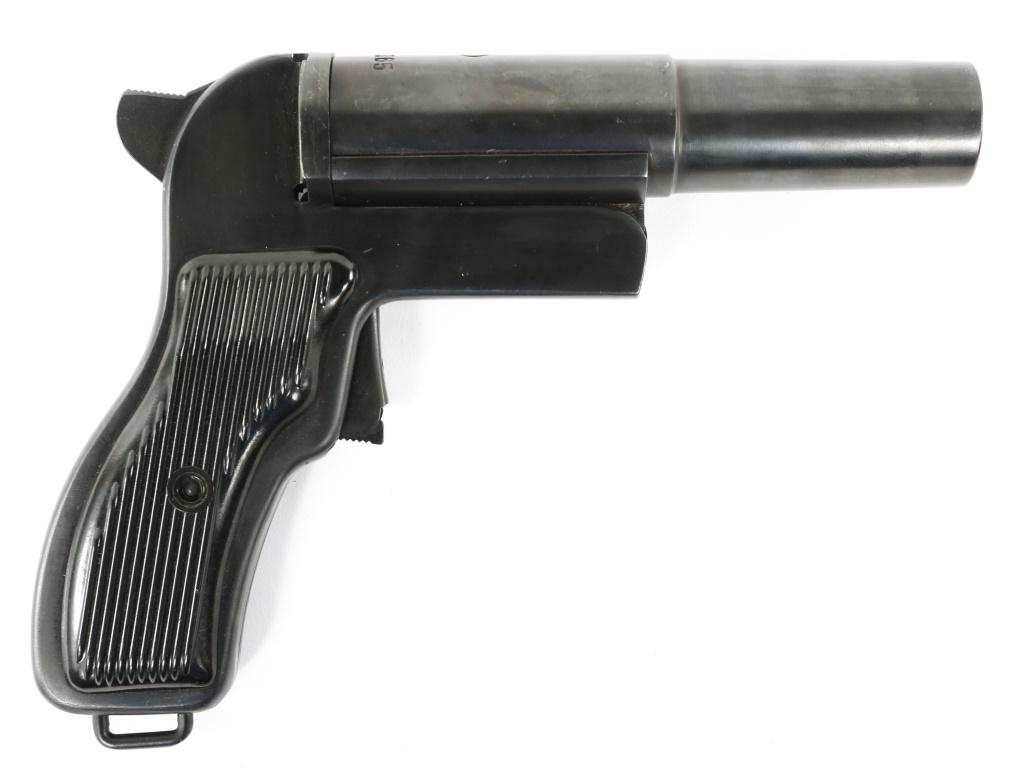 CZ MODEL VZ-44 26.5mm FLARE GUN: CZ MODEL VZ-44 26.5mm FLARE GUN Czech model VZ-44 26.5mm flare gun. Caliber / Gauge: 26.5mm Barrel Length: 6" Serial Number: AB00365