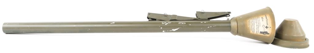 WWII GERMAN PANZERFAUST 60 ROCKET LAUNCHER: WWII GERMAN PANZERFAUST 60 ROCKET LAUNCHER WWII German Panzerfaust 60 rocket launcher, with inert / empty projectile. Size: 3'
