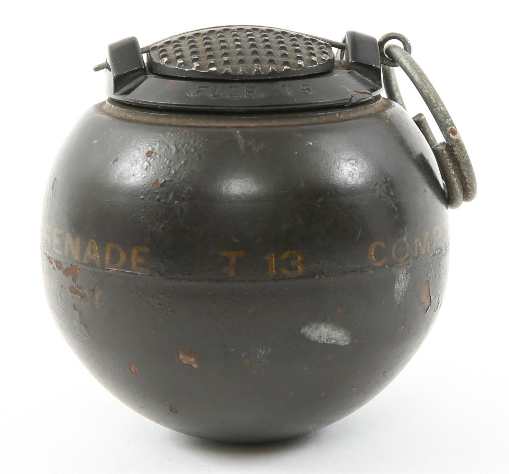 WWII OSS BEANO T-13 HAND GRENADE: WWII OSS BEANO T-13 HAND GRENADE WWII OSS inert Beano T-13 experimental hand grenade. The BEANO T-13 hand grenade was an experimental Hand Grenade developed by the Office of Strategic Services, with a