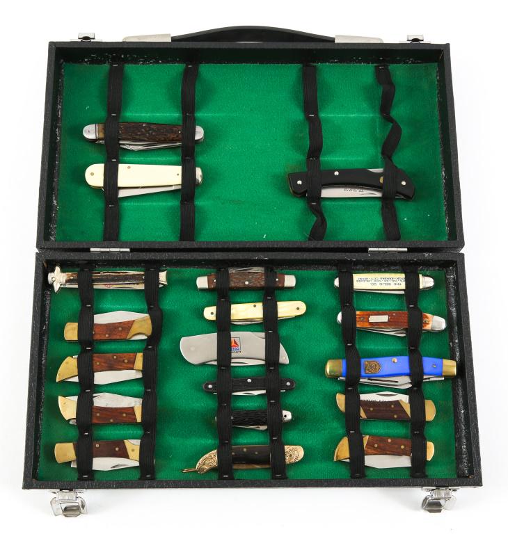 SCHRADE, GESCO, IMPERIAL AND ZIPPO - KNIFE LOT: SCHRADE, GESCO, IMPERIAL AND ZIPPO - KNIFE LOT Mixed lot of 19 folding knives including brands such as Schrade, Gesco, Imperial, Zippo and more. Blade Length: Varied