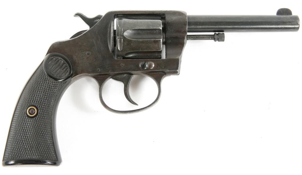 1906 COLT MODEL NEW POLICE 32 .32 CALIBER REVOLVER: 1906 COLT MODEL NEW POLICE 32 .32 CALIBER REVOLVER 1906 Colt model New Police 32 .32 caliber revolver. Caliber / Gauge: .32 S&W Barrel Length: 3.75" Serial Number: 33927