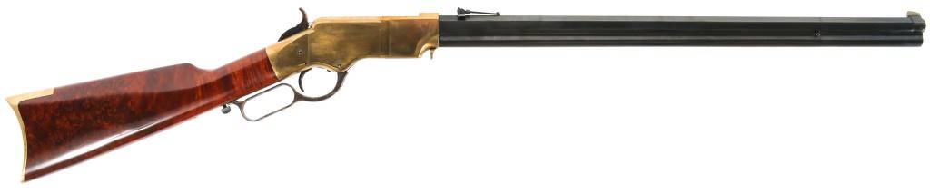 UBERTI STOEGER MODEL 1860 HENRY .45 COLT RIFLE: UBERTI STOEGER MODEL 1860 HENRY .45 COLT RIFLE Uberti model 1860 Henry .45 Colt repeating rifle. Brass receiver. Octagonal barrel. Imported by Stoeger. Caliber / Gauge: .45 Colt Barrel Length: 24" Ser