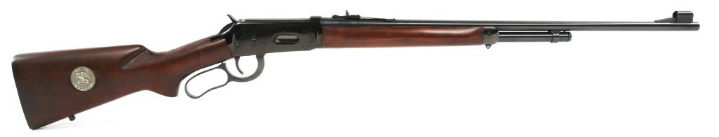WINCHESTER MODEL 1894 NRA EDITION .30-30 WIN RIFLE: WINCHESTER MODEL 1894 NRA EDITION .30-30 WIN RIFLE Winchester model 1894 "NRA CENTENNIAL RIFLE" edition .30-30 Win caliber lever action rifle. Factory box and manuals. Walnut stock with satin finish, 