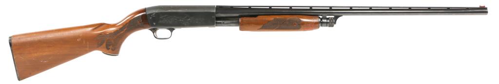 ITHACA MODEL 37 FEATHERLIGHT 20 GA SHOTGUN: ITHACA MODEL 37 FEATHERLIGHT 20 GA SHOTGUN Ithaca model 37 Featherlight 20 gauge pump-action shotgun. 28" vent rib roto-forged barrel. Full choke. 2.75" chamber. Checkered walnut stock, and blued fini