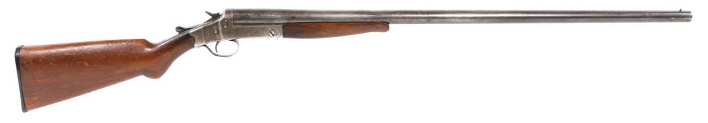 J. M. SMYTH CO. RELIANCE 12 GA BREAK-OVER SHOTGUN: J. M. SMYTH CO. RELIANCE 12 GA BREAK-OVER SHOTGUN J.M. Smyth Reliance 12 gauge break-over single shot shotgun. Walnut stock, and blued finish. Cylinder choke. Caliber / Gauge: 12 GA Barrel Length: 32"