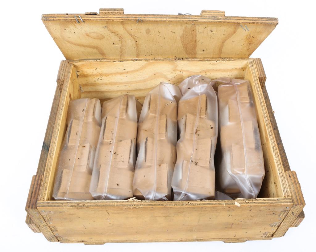 SOUTH AFRICAN SURPLUS 7.62x39mm 1000rd AMMO CRATE: SOUTH AFRICAN SURPLUS 7.62x39mm 1000rd AMMO CRATE 1000 rounds of South African surplus 7.62x39mm ammunition in wooden ammo crate. Headstamp reads: "13," and "88." Caliber / Gauge: 7.62x39mm
