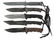 SCHRADE EXTREME SURVIVAL KNIVES SHEATHED LOT OF 5 - 5