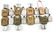 WWI - WWII US ARMY USMC CANTEEN LOT OF 8 - 4