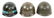 WWII - VIETNAM WAR US M1 HELMET LINER LOT OF 6 - 3