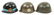 WWII - VIETNAM WAR US M1 HELMET LINER LOT OF 6 - 4