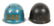 WWII - KOREA US ARMY M1 COMBAT HELMET LOT OF 2 - 2