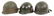 KOREA - VIETNAM WAR US ARMY M1 COMBAT HELMET LOT